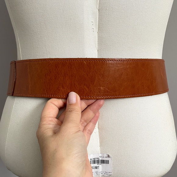 Vintage Banana Republic Brown Wide Hip Belt - Small 🏴󠁧󠁢󠁥󠁮󠁧󠁿 - Picture 6 of 9